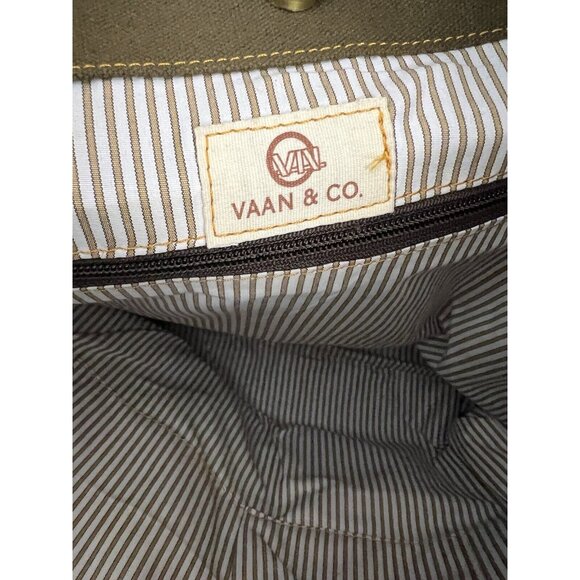 Vaan & Co Upcycled Patchwork Leather Suede Handbag Tote Brown XL Boho Earthy - Picture 9 of 12